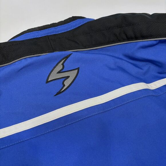 Scorpion Exo Burnout Blue Black FMF Team Cycle Motorcycle Riding Jacket Size XL - Picture 8 of 16